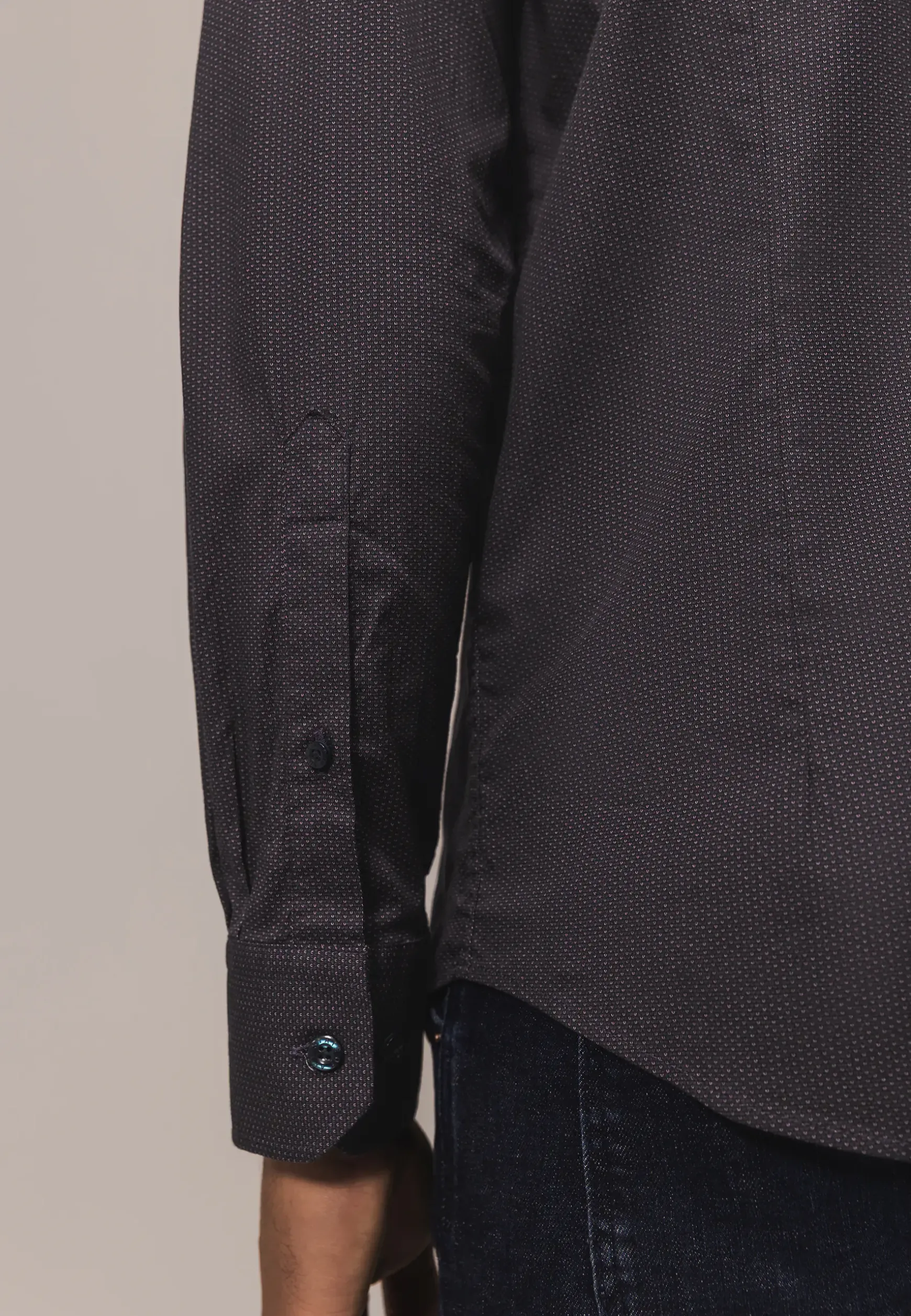 Regular fit overhemd met all-over print