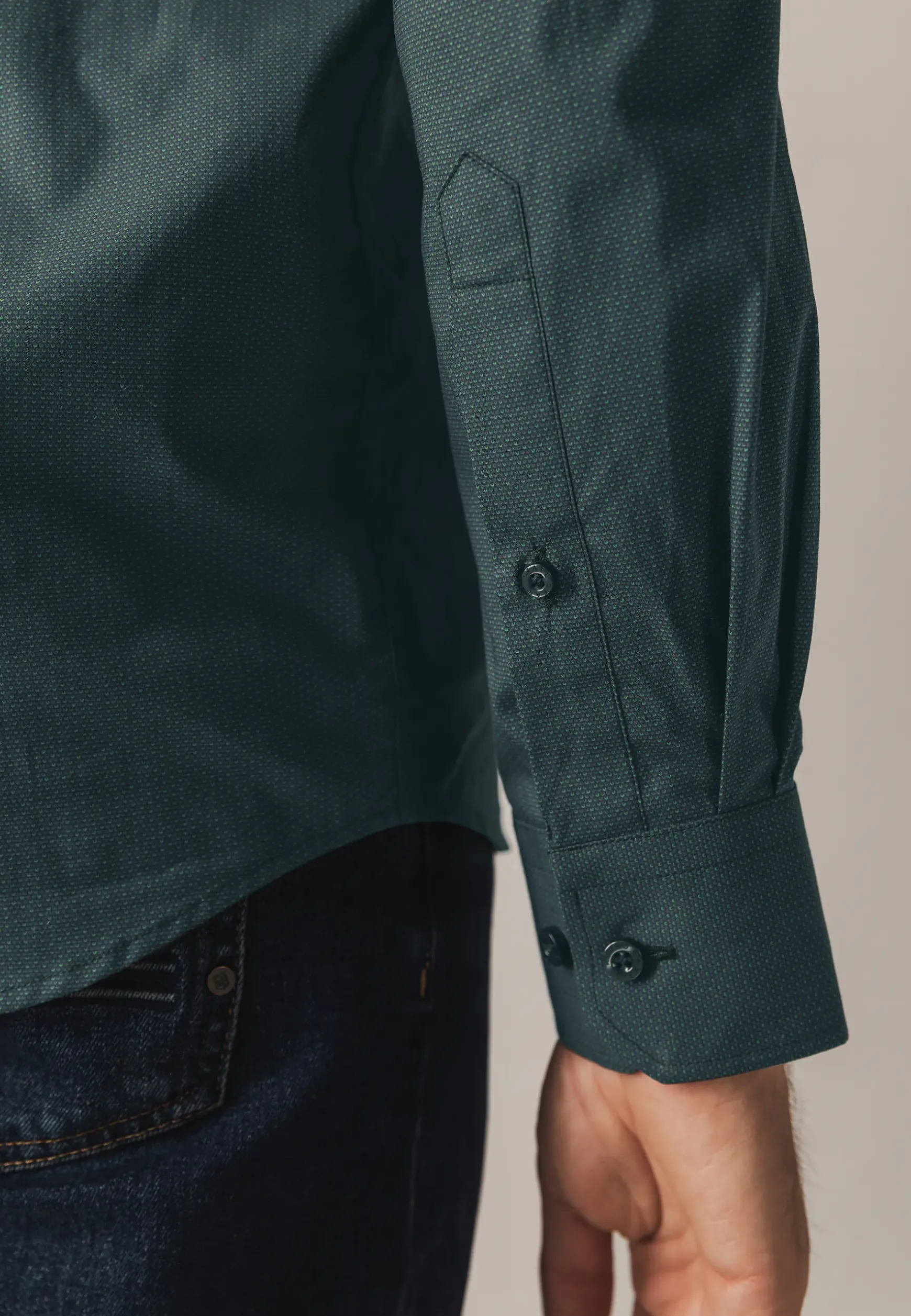 Regular fit overhemd met all-over print
