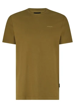 Ronde hals T-shirt met structuurpatroon