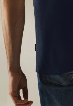 Ronde hals T-shirt met structuurpatroon