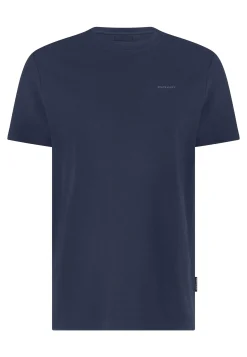 Ronde hals T-shirt met structuurpatroon