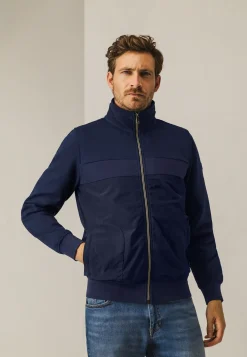 Sweatvest met nylon details