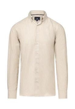 Twill overhemd met streepdessin