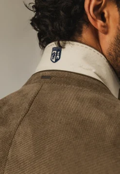 Volledig gevoerde babycord blazer
