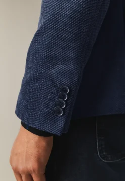 Volledig gevoerde babycord blazer